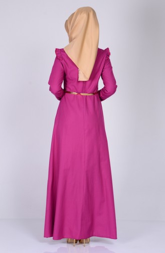 Dusty Rose Hijab Dress 2255-06