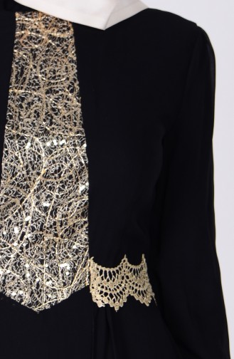 Black Hijab Dress 2863-03