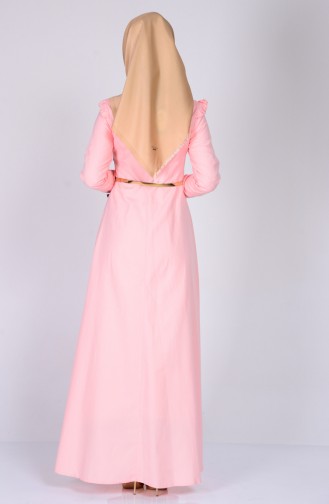 Salmon Hijab Dress 2255-03