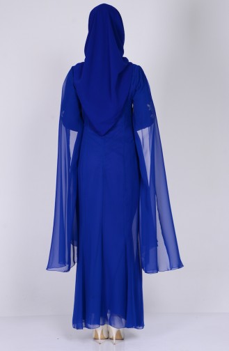 Saxon blue İslamitische Avondjurk 2845-06