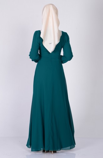 فستان للمناسبات لون اخضر  2398-05