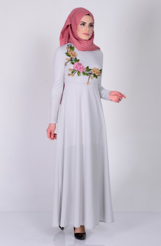 Robe Hijab Gris 6067-07
