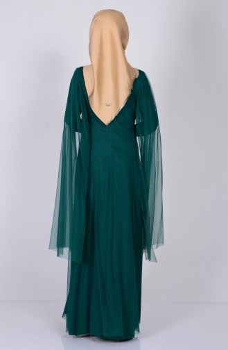 Robe de Soirée Paillette Grande Taille 3004-04 Vert 3004-04