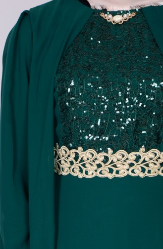 Green Hijab Dress 2835-01