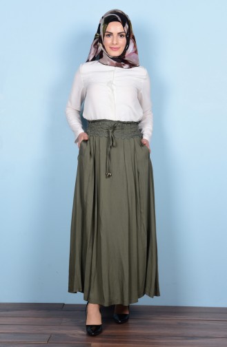 Khaki Skirt 21195-07