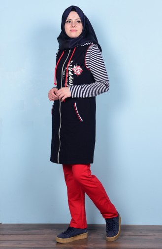 Ensemble Survetement 3 Pieces 1398-02 Bleu Marine 1398-02