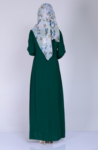 Light Green Hijab Dress 1250-09