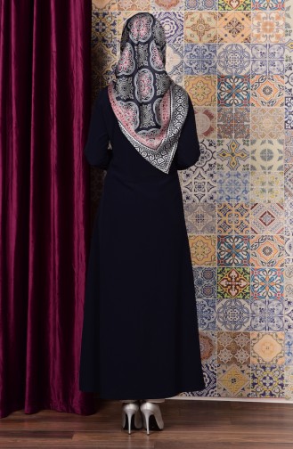 Fermuarlı Ferace 0545-02 Lacivert