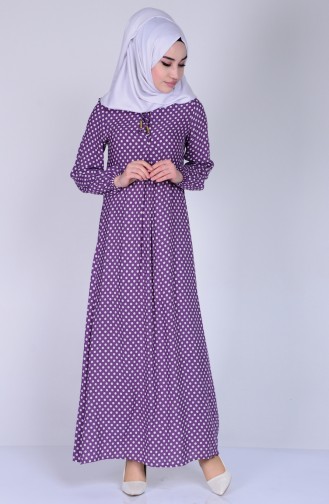 Robe Hijab Lila 1147-12