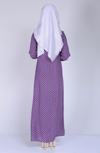 Violet Hijab Dress 1147-12