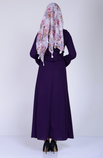 Purple Hijab Dress 6072-05