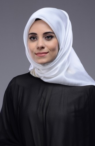 Kristal Eşarp 90106-11 Beyaz