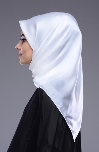 Kristal Eşarp 90106-11 Beyaz
