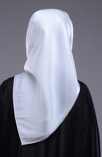 Kristal Eşarp 90106-11 Beyaz