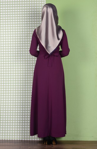 Robe Hijab Pourpre 0110-02