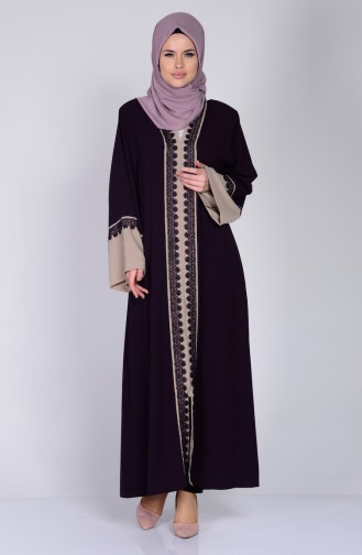 Purple Abaya 7701-02
