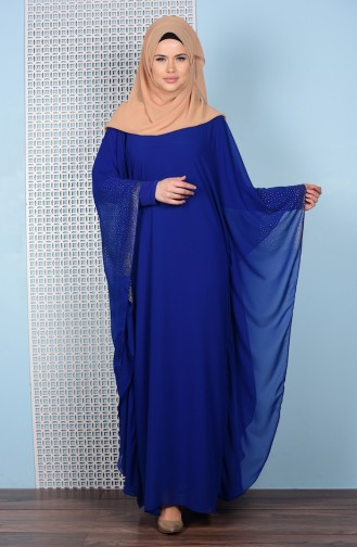 Saxe Hijab Dress 99026-02