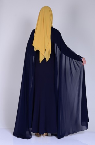 Robe Hijab Bleu Marine 52573-03