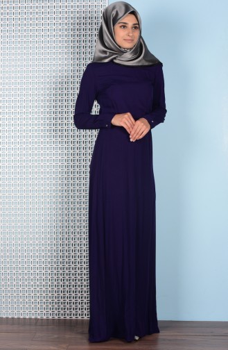 Purple Hijab Dress 5042-03