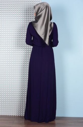 Purple Hijab Dress 5042-03