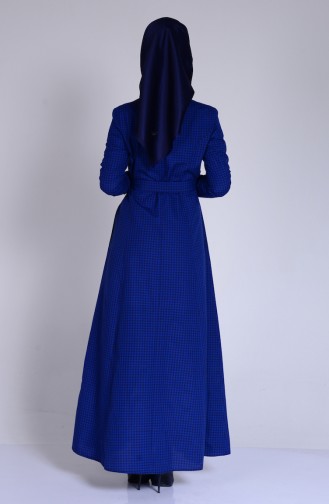 Saxe Hijab Dress 2792-06