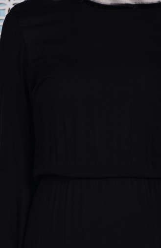 Black Hijab Dress 5042-01