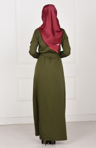 Green Hijab Dress 2059-07