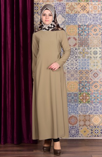 Abaya mit Schnürer 2113-03 Öl Grün 2113-03