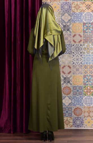 Green Hijab Dress 4082-05