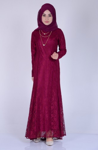 Robe Hijab Plum 81322-06