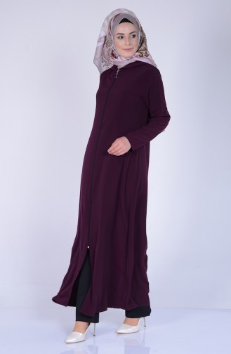 Abaya mit Kapuzen 2099-12 Kirsche 2099-12