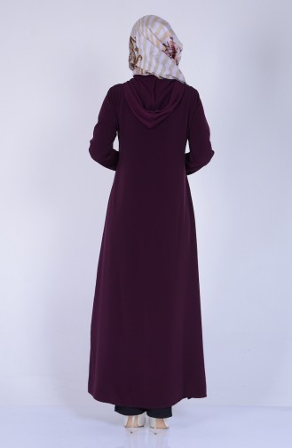 Abaya mit Kapuzen 2099-12 Kirsche 2099-12