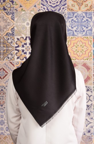 Sefamerve Çıtçıtlı Eşarp 01 Siyah