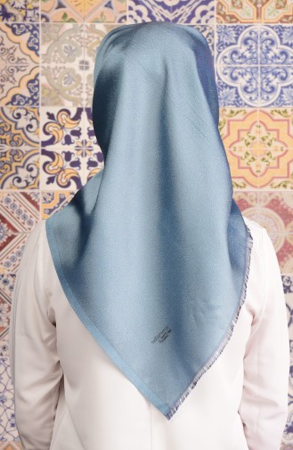 Light Blue Snap-Fastener Scarf 22