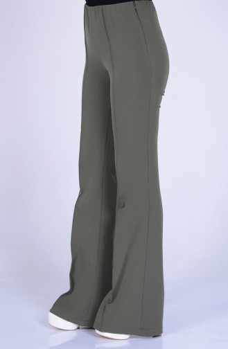 Pantalon Pattes éléphan 5574-09 Vert Khaki Clair 5574-09