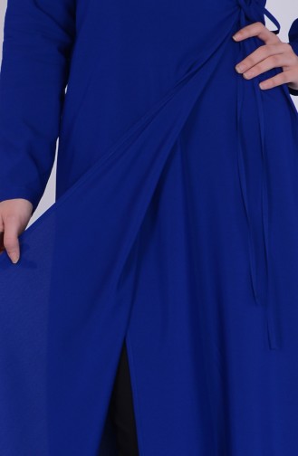Saks-Blau Hijab Kleider 4083-03