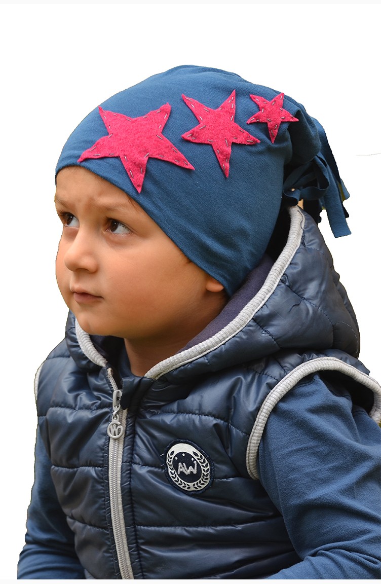 Penye Sapka Ns65 Lacivert Fusya Sefamerve