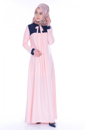 Navy Blue Hijab Dress 2790-10