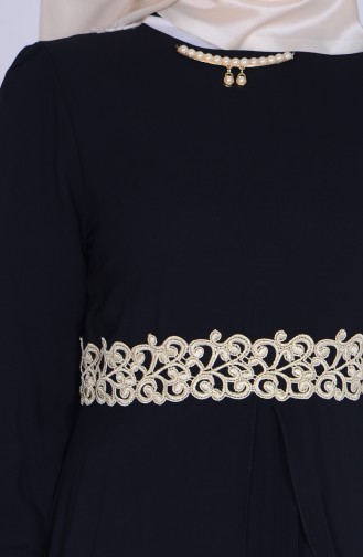 Black Hijab Dress 2837-07