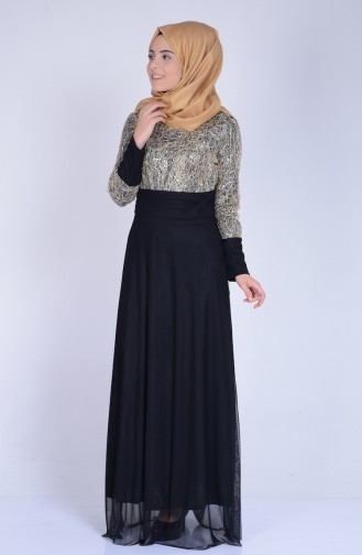 Black Hijab Dress 3059-06