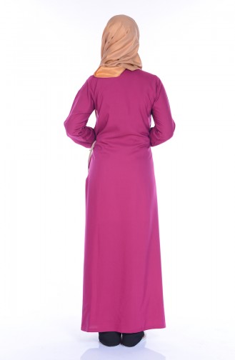 Plum Hijab Dress 001-02