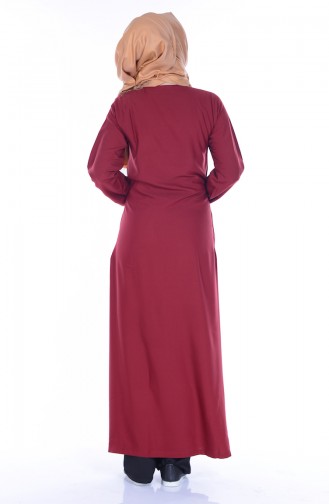 فستان أحمر كلاريت 001-04