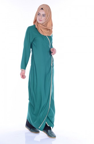 Green Hijab Dress 001-05