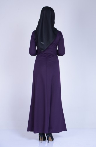 Robe Hijab Pourpre 3050-03