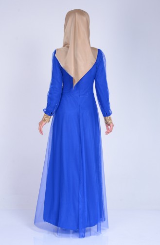 Saxon blue İslamitische Jurk 3057-03