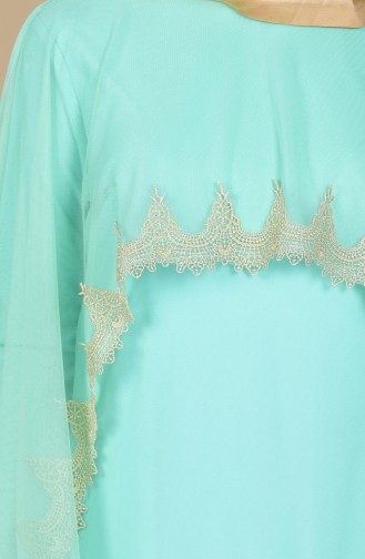 Minzengrün Hijab Kleider 3061-05