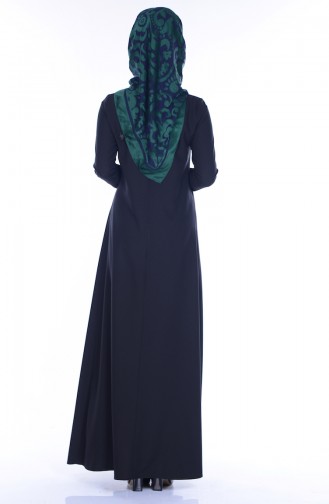 Smaragdgrün Hijab Kleider 2790-07