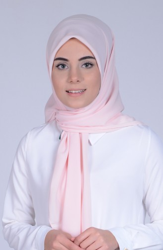 Krep Eşarp 50039-25 Toz Pembe