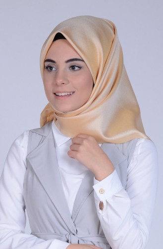 Cream Snap-Fastener Scarf 25