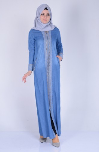 Blue Abaya 1288-01